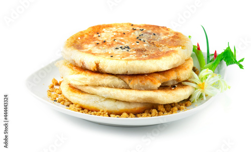 Hotteok Korean sweet pancakes are one of the most popular Korean street food photo