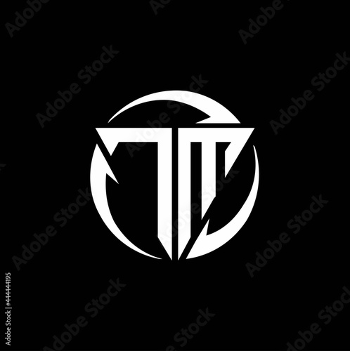 TM logo monogram design template