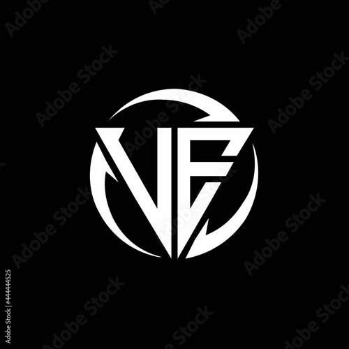 VE logo monogram design template