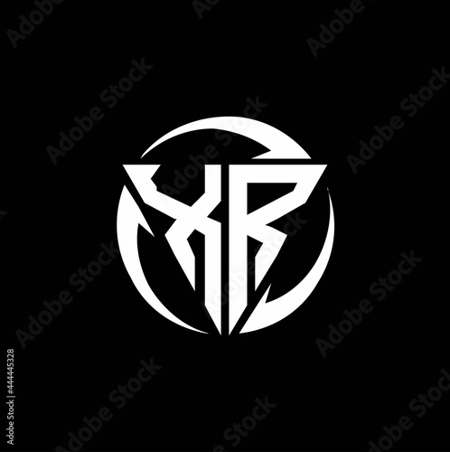 XR logo monogram design template