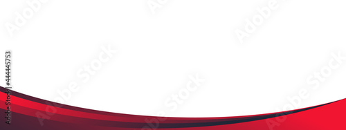 Abstract red curve shape design for template