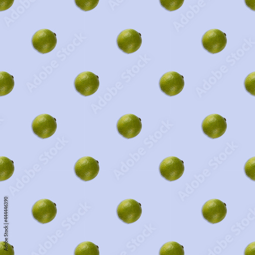 lime on a blue background seamless pattern