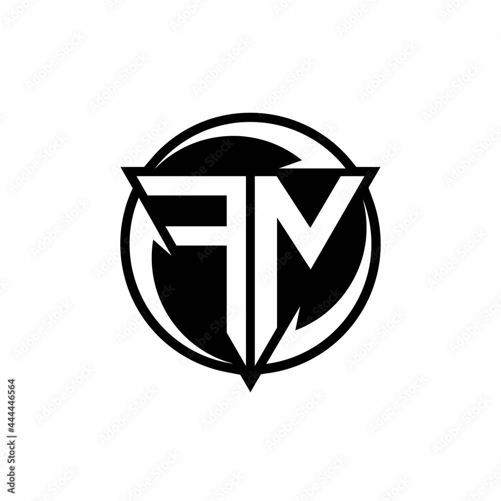FN logo monogram design template FN logo monogram design template