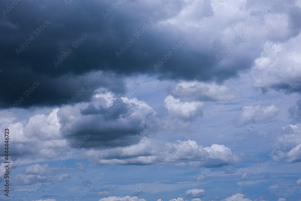 Dark and Gray sky fluffy clouds Mystery natural. danger tornado Abstract cloudy high smoke before rainy. cumulus big form on space. Dark and Gray sky fluffy clouds Mystery natural. danger tornado Abstract cloudy high smoke before rainy. cumulus big form on space.