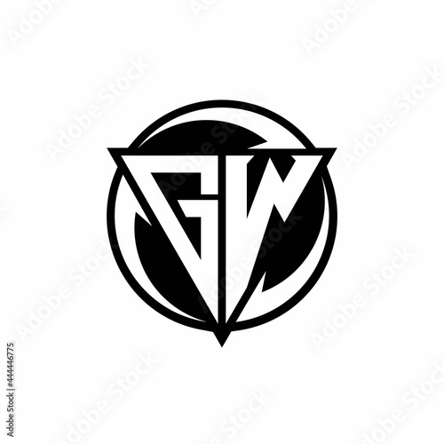GW logo monogram design template