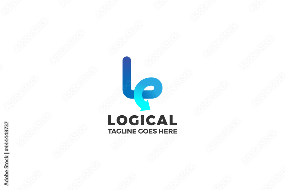 Letter L creative spiral business logo Letter L creative spiral business logo