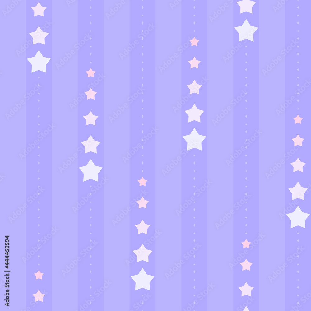 custom made wallpaper toronto digitalSeamless striped and dotted pattern with colorful falling stars. Minimal and simple background for children's bedroom, kids nursery, cloth, textile, fabric, wrapping. Vector Illustration.