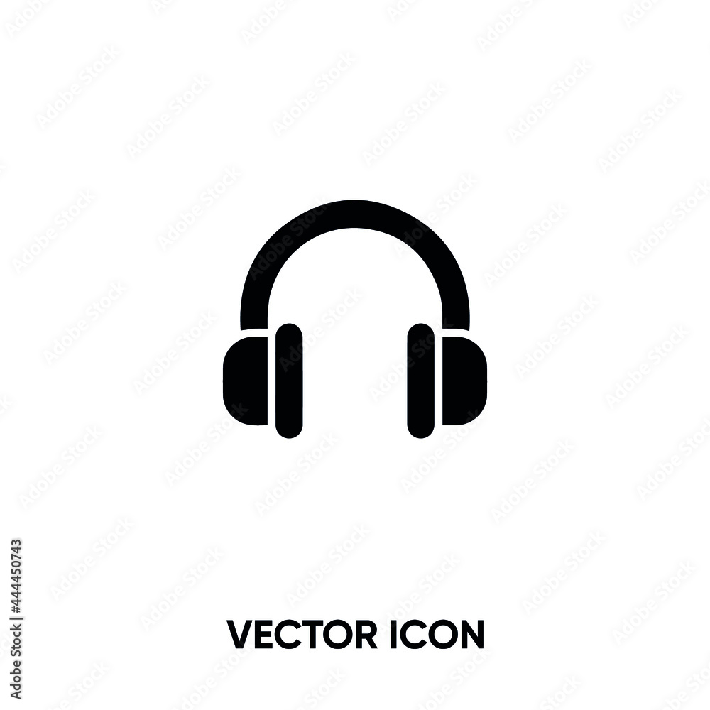 Headphones vector icon. Modern, simple flat vector illustration for website or mobile app.Headset symbol, logo illustration. Pixel perfect vector graphics Headphones vector icon. Modern, simple flat vector illustration for website or mobile app.Headset symbol, logo illustration. Pixel perfect vector graphics
