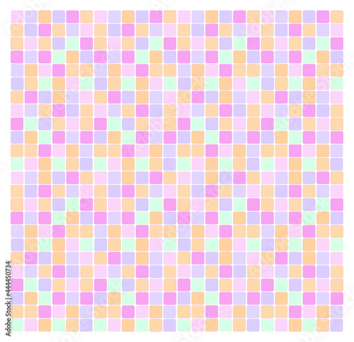 Vector variegated multicolored mosaic geometric pattern