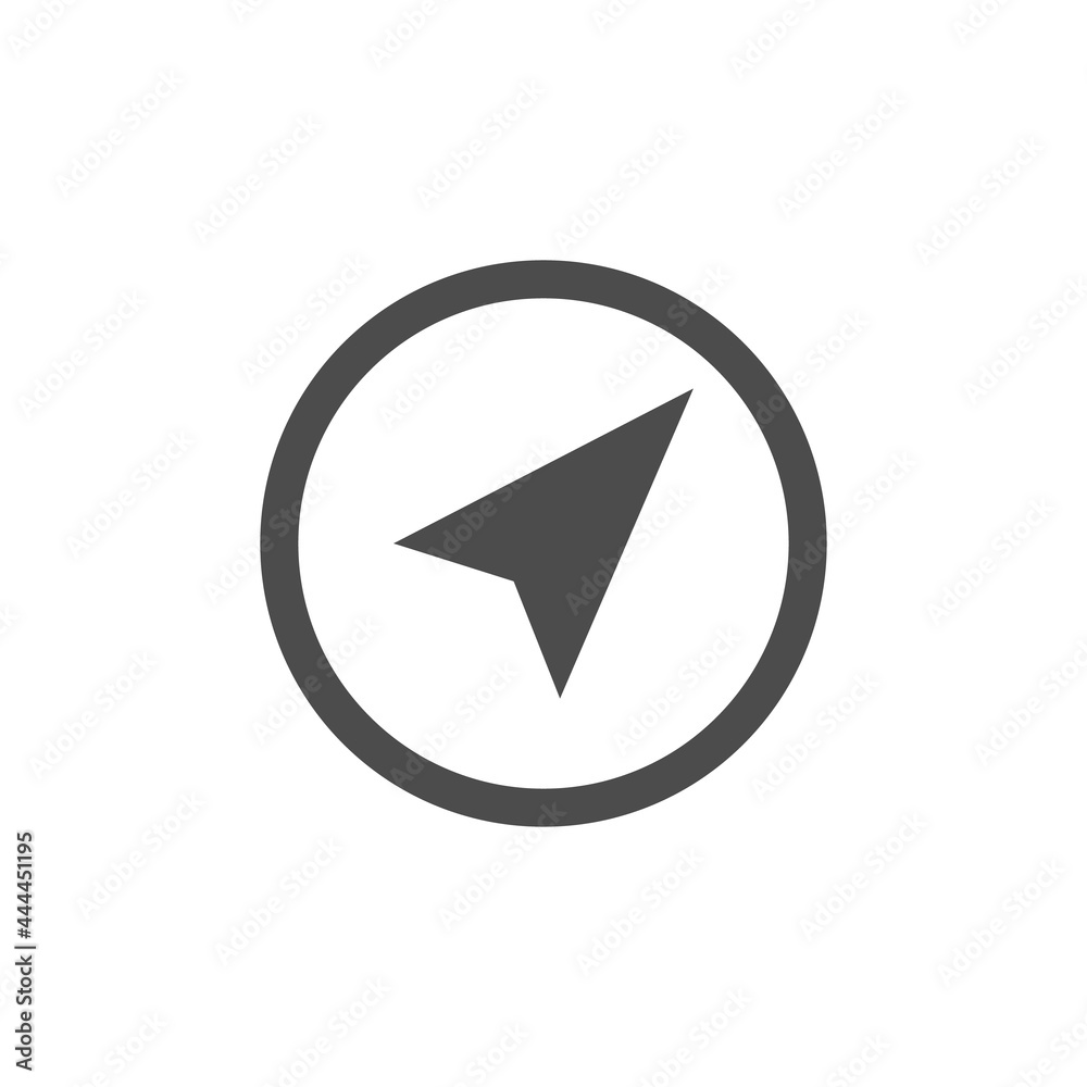 Navigation icon.Vector illustration isolated on white background. Navigation icon.Vector illustration isolated on white background.