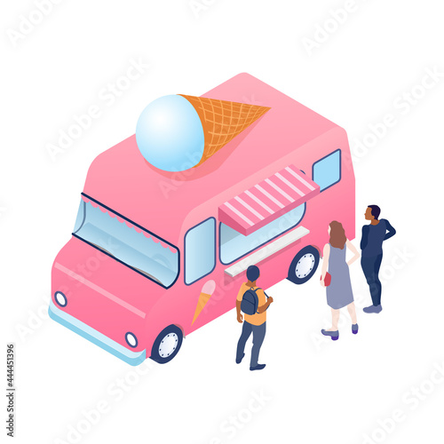 Ice Cream Truck Illustration