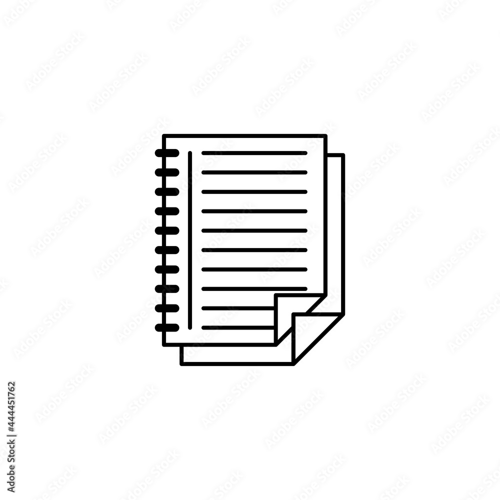 Paper, Page, Document Icon Design Graphic Template Isolated Paper, Page, Document Icon Design Graphic Template Isolated