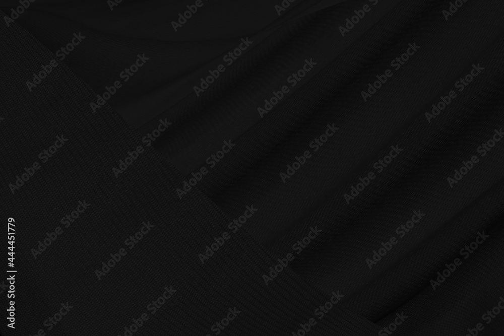 Obraz beauty black black smooth shape abstract chacoal textile soft fabric curve fashion matrix decorate background