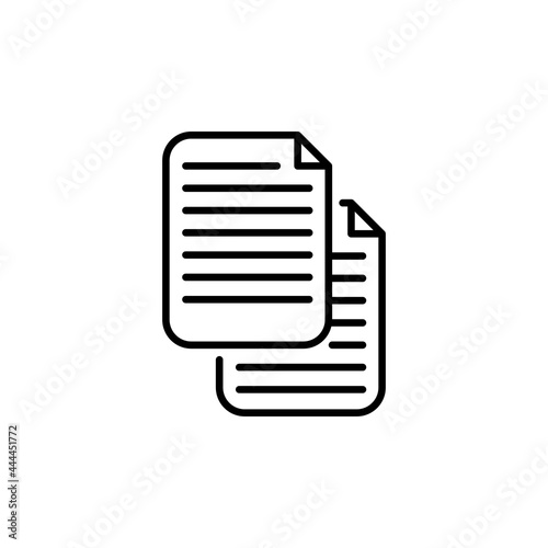 Paper, Page, Document Icon Design Graphic Template Isolated © Mily Studio