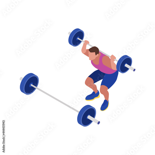 Fitness Isometric Icon
