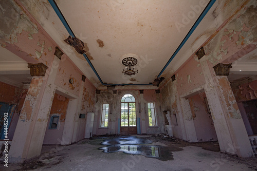 Station building. Abkhazia, Tsandrypsh station. Inside view.