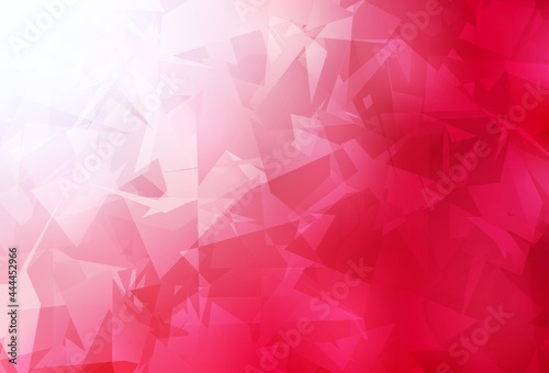Light Red vector template with chaotic poly shapes.