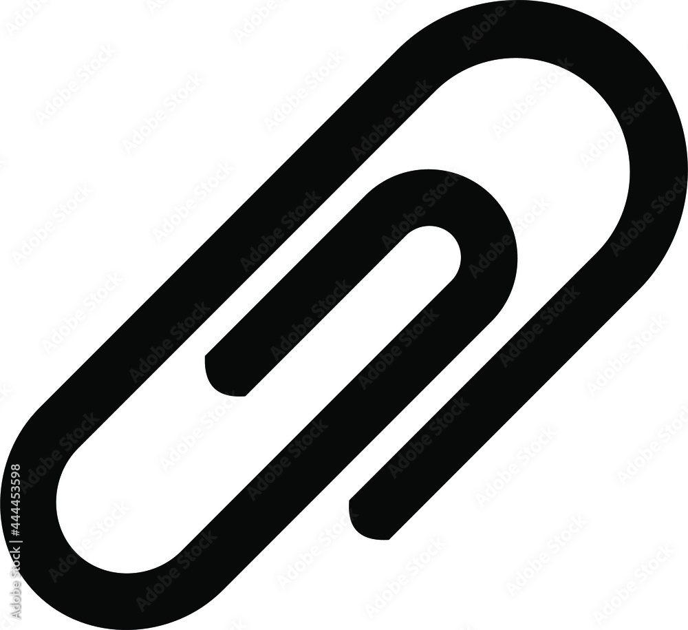 Clip icon. Vector. Flat and modern style. Clip icon. Vector. Flat and modern style.