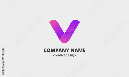 Letter logo v template design logo v free vector