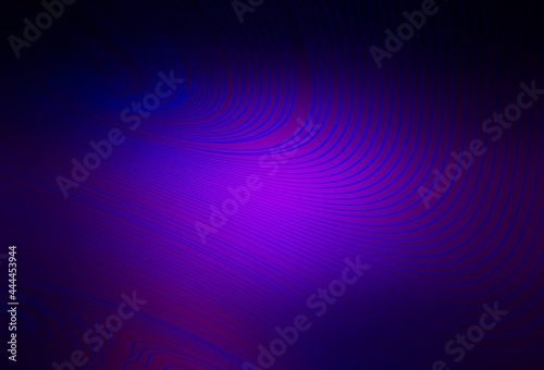 Dark Purple vector background with bent lines.