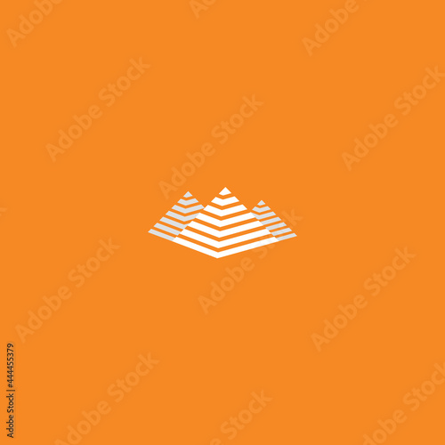 modern egypt pyramid logo design