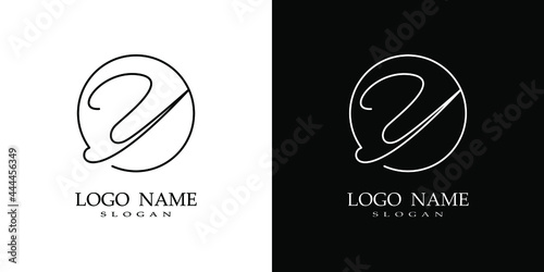 Y letter calligraphy Logo vector style emblem monogram