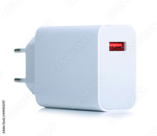 Power Supply USB type-c on white background isolation photo