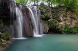 Beautiful Blederija waterfall in the forest of Eastern Serbia, near Kladovo.
