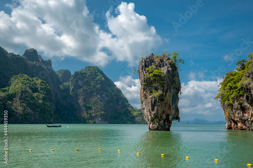 Amazing scenery natural landscape of tapoo island Phang-Nga bay, Water tours travel nature Phuket Thailand, Tourism beautiful destination famous place Asia, Summer holiday vacation travel trip photo