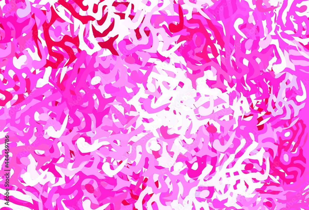 Light Purple, Pink vector texture with abstract forms.