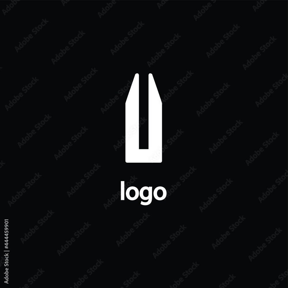 Obraz premium Letter U logo design vector. simple monogram icon
