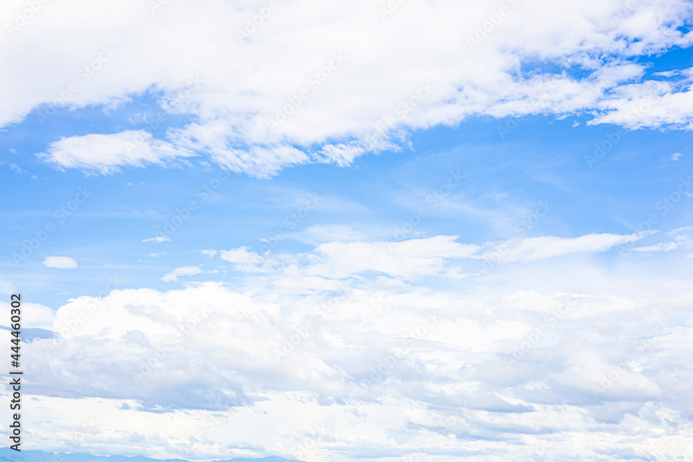 Closeup beautiful view of nature cloud with blue sky 