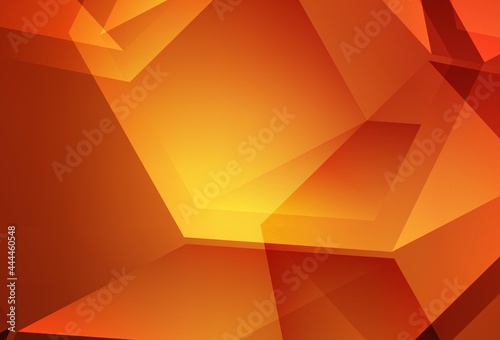 Light Red vector abstract polygonal template.