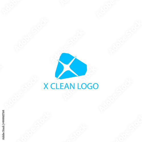 x letter clean logo design