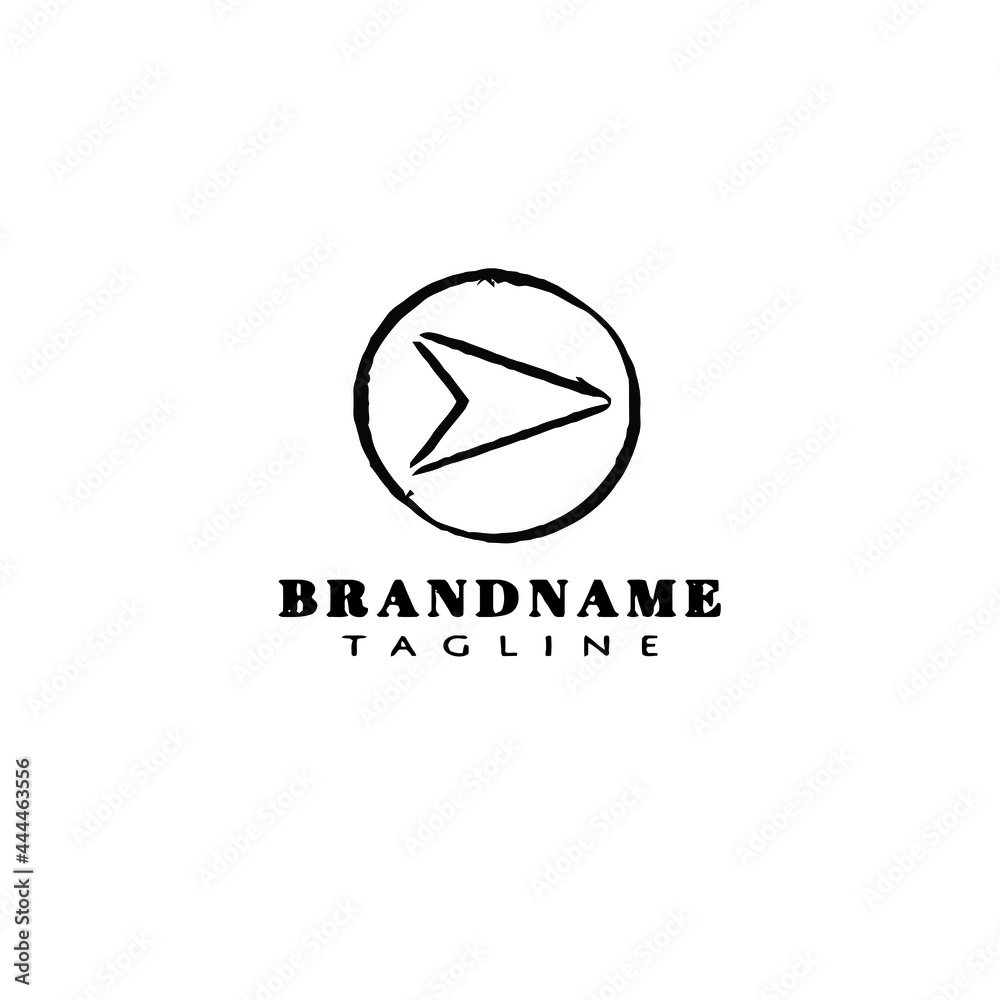 arrow button logo template icon vector illustration arrow button logo template icon vector illustration