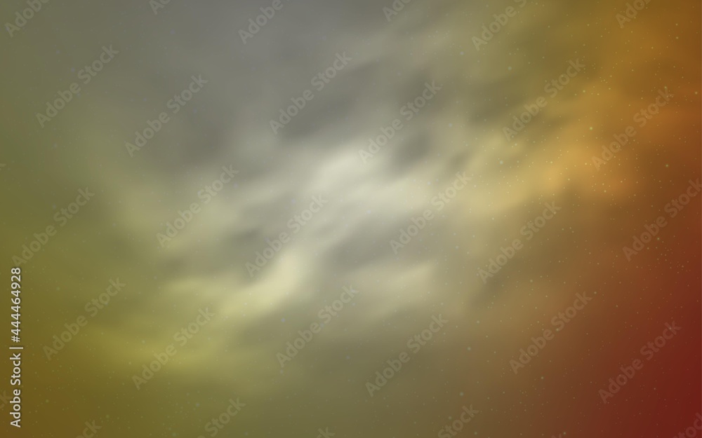 Obraz premium Light Red, Yellow vector pattern with night sky stars.