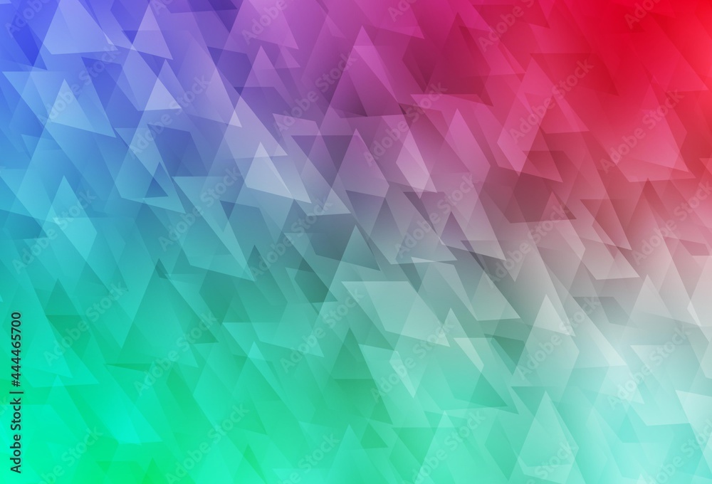 Obraz premium Light Green, Red vector texture in rectangular style.