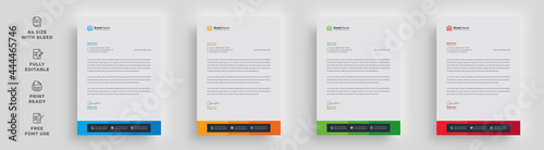 letterhead flyer A4 corporate creative professional official magazine poster honor advertising newsletter template design with a logo