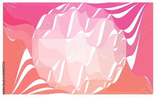 Light Pink vector Beautiful background with a large diamond.