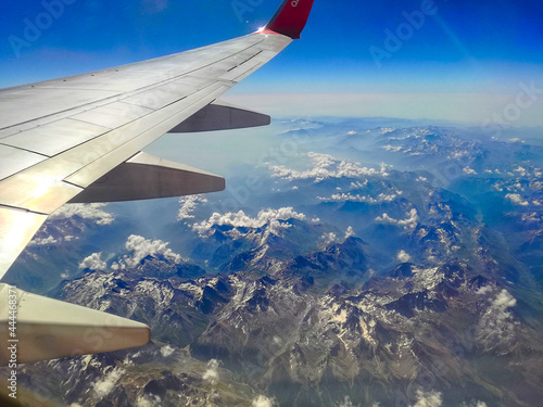 Alpen bei Überflug
