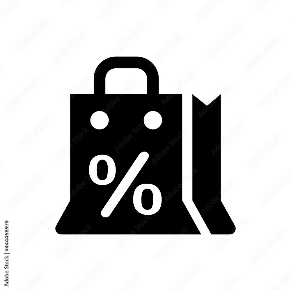 Shopping discount icon. Vector EPS file.
