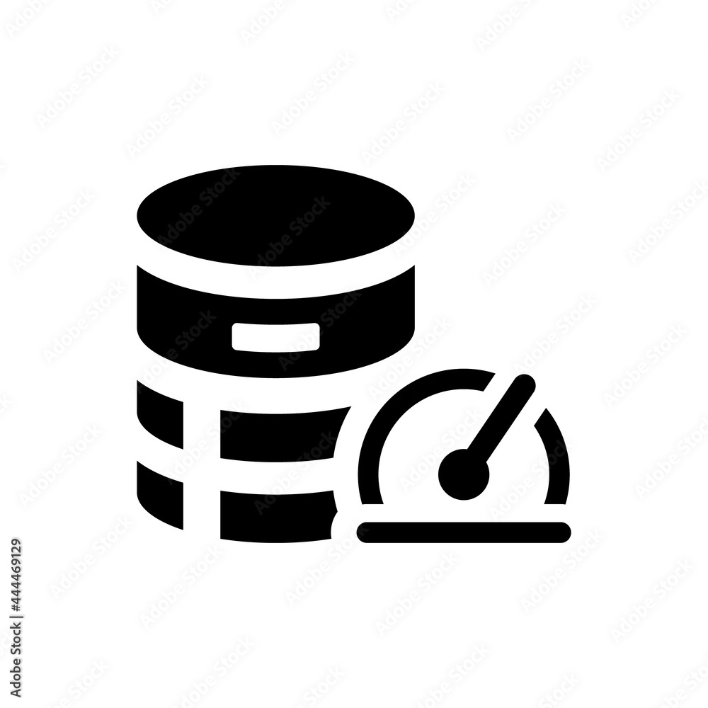 Database performance icon. Vector EPS file. Database performance icon. Vector EPS file.