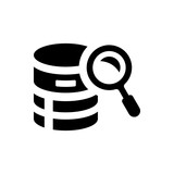 Search database icon. Vector EPS file.