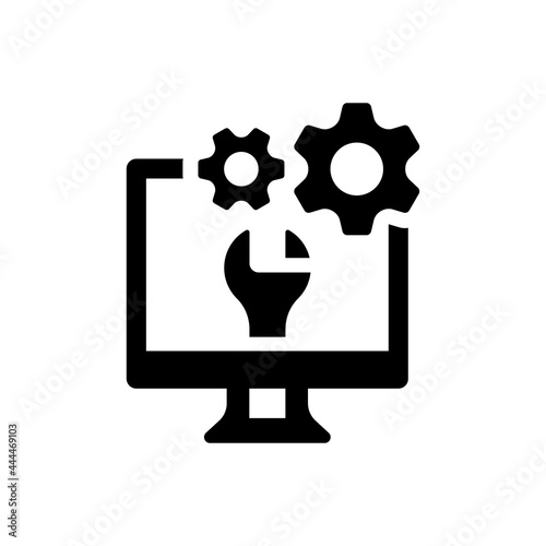 Computer restore icon. Vector EPS file.
