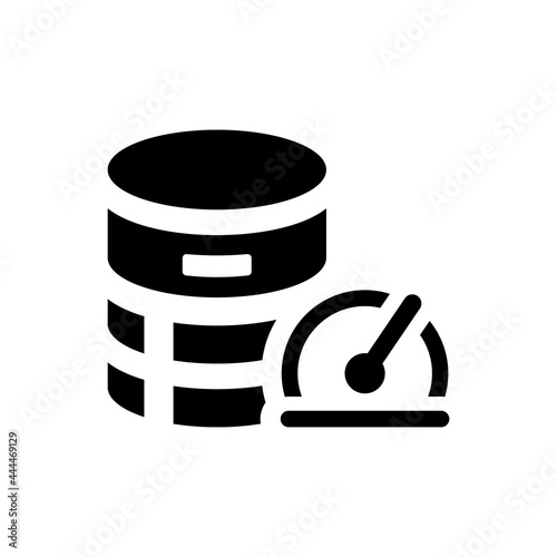 Database performance icon. Vector EPS file.
