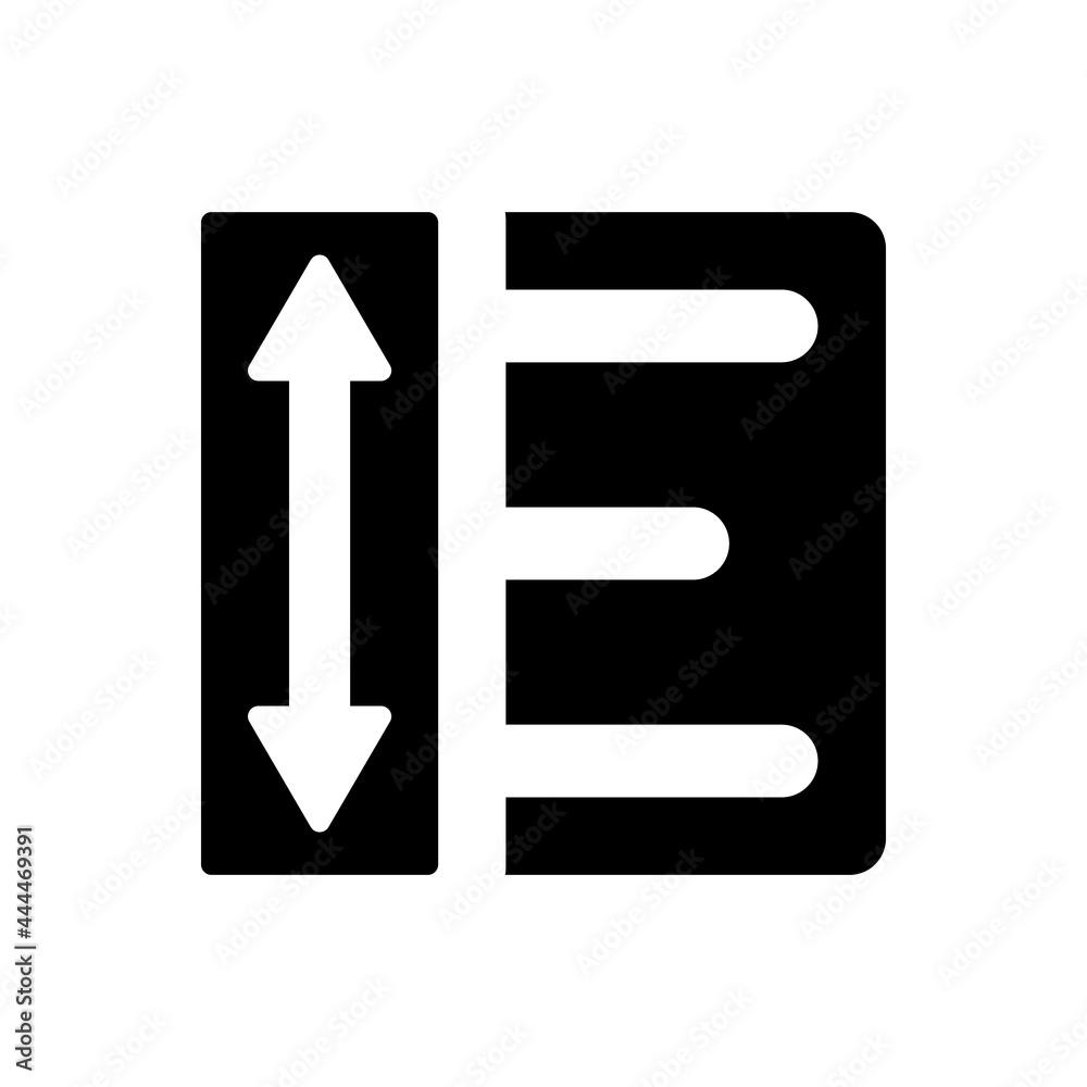 Line spacing format icon. Vector EPS file. Line spacing format icon. Vector EPS file.