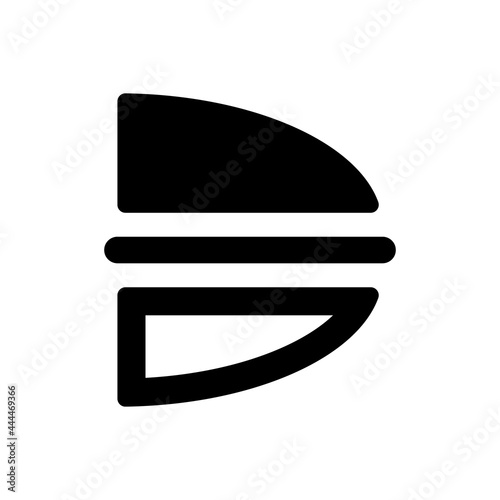 Vertical reflect icon. Vector EPS file.