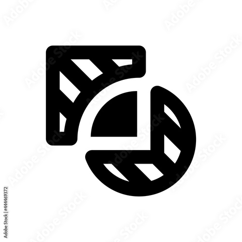 Pathfinder intersect icon. Vector EPS file.