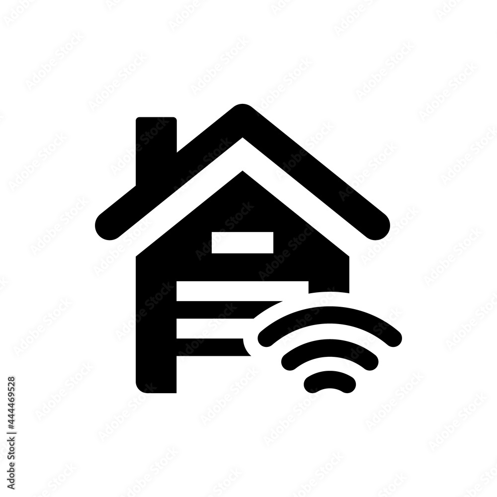 Smart garage control icon. Vector EPS file. Smart garage control icon. Vector EPS file.