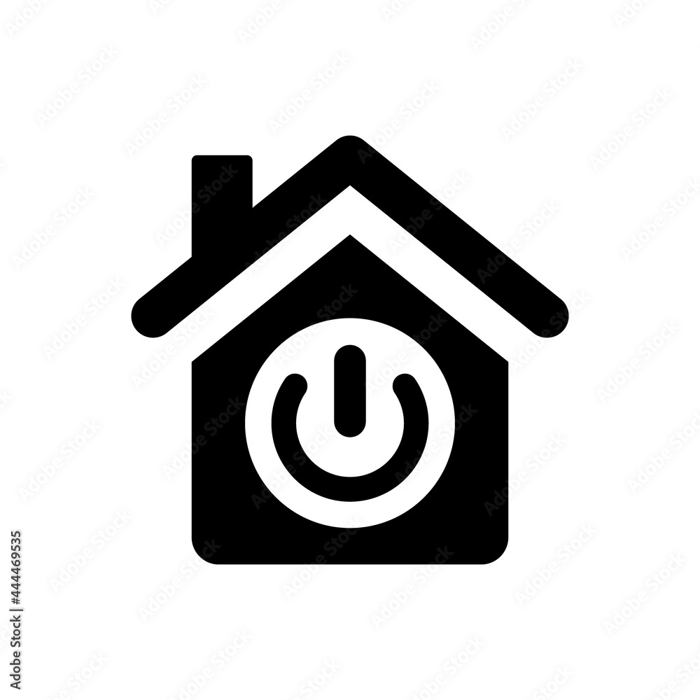 Home power off icon. Vector EPS file. Home power off icon. Vector EPS file.